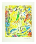 MARC CHAGALL Sorcerer Of Music Mini Print 10in x 12in, with Certificate LXI of CCLXXV