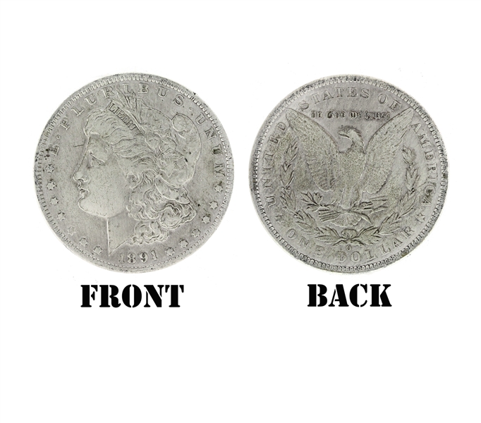1891-O U.S. Morgan Silver Dollar Coin
