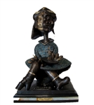 Bronze Picasso "Maya with Boat" Rendition 28" H x 16" L x 14" W (Vault_AS)