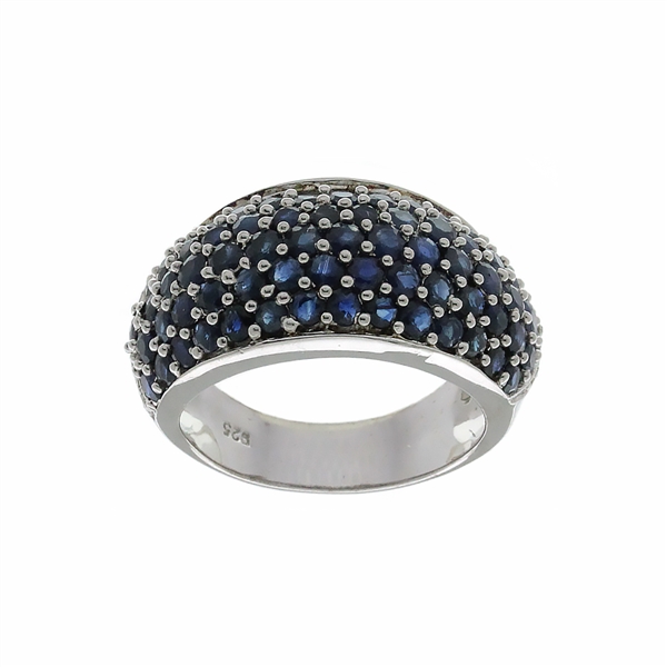 Sapphire Gemstone 925 Sterling Silver Size 7 Ring 