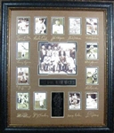 Baseball Hall of Fame First 13 Museum Framed Collage - Plate Signed