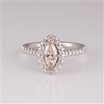 14KT. Two Tone Gold, 1.14CT Diamond Ring