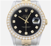 Rolex Color Black with Gold and Diamond Jewels (Vault_CC-J)