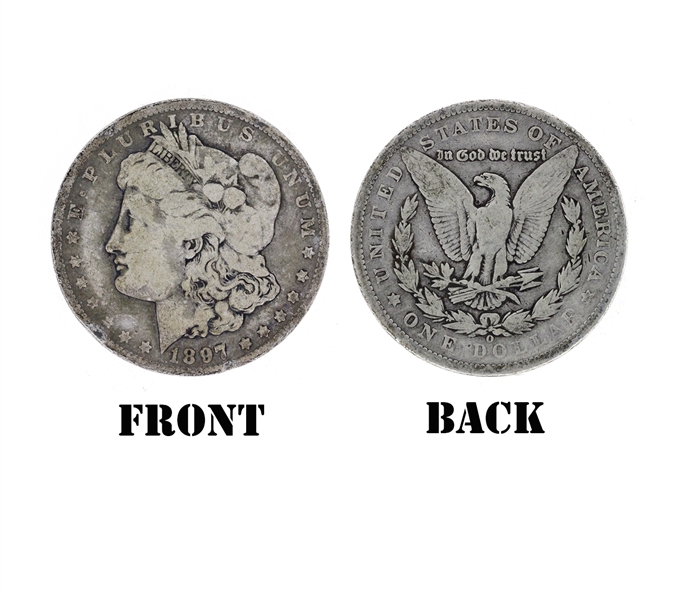 1897-O U.S. Morgan Silver Dollar Coin
