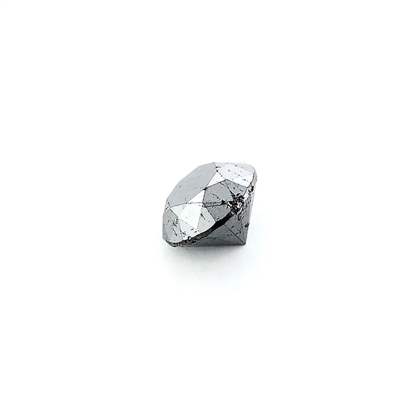 0.49CT Round Cut Black Diamond Gemstone