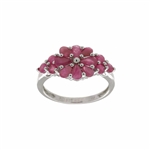 Ruby Gemstone 925 Sterling Silver Size 9 Ring 