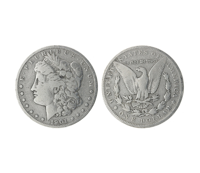1901 U.S. Morgan Silver Dollar Coin