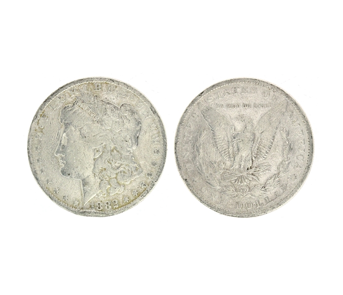 1882 U.S. Morgan Silver Dollar Coin