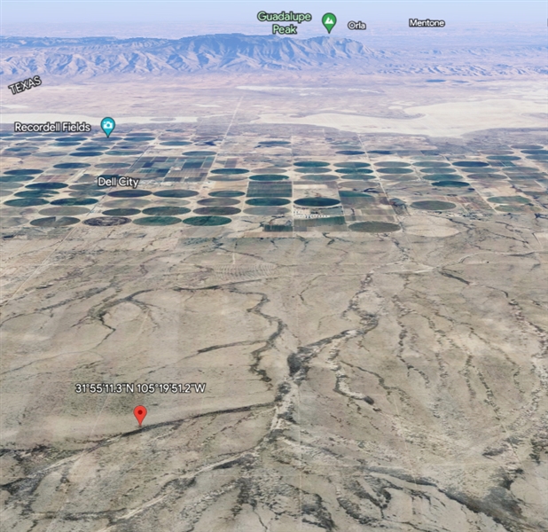 Texas Hudspeth County 21 Acre Land Investment near Dell City and Highway Route! Low Monthly Payment!