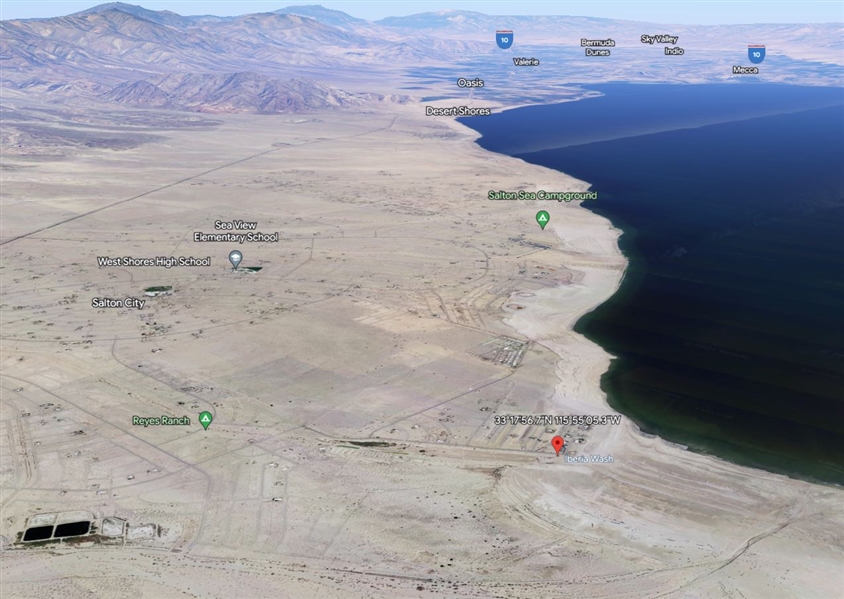 Southern California Imperial County Salton City Lot next to the Salton Sea! Low Monthly Payments!