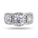 App: $45,920 2.11ct CENTER Diamond 18K White Gold Ring (5.14ctw Diamonds) (Vault_R41) 
