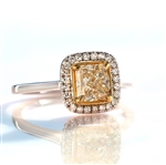 14KT Two Tone Gold, 1.23CT Brilliant Cut Diamond Engagement Ring (VGN B-191)