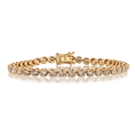 App: $24,310 9.18ctw Diamond 14K Yellow Gold Tennis Bracelet (Vault_R41) 