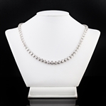 App: $112,348 20.49ctw Diamond 18K White Gold Tennis Necklace (Vault_R41) 