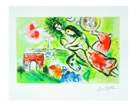 MARC CHAGALL Romeo and Juliet Mini Print 10in x 12in, with Certificate VI of CCLXXV