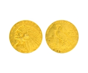 1909 $2.50 U.S. Indian Head Gold Coin (DF)
