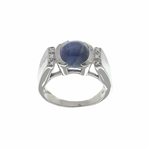 Sapphire Gemstone 925 Sterling Silver Size 6 Ring 