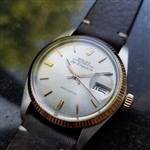 *ROLEX Mens 18K & SS Oyster Precision Air-King Date Automatic 1978 Watch -P-