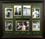 *Rare The Legends of Golf Museum Framed Collage 01 - Plate Signed