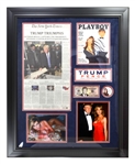 Original New York Times Trump Newspaper Photos Plate Signed Great Memorabilia  -PNR-