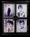 *Rare Audrey Hepburn Museum Framed Collage - Plate Signed