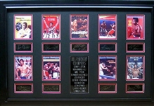 *Rare Boxing Heavyweight Champions Museum Framed Collage - Plate Signed
