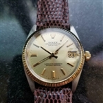 *ROLEX Oyster Datejust 31mm 18k Gold & SS Automatic 1970s Unisex Watch -P-