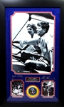 *Rare John F. Kennedy And Jacqueline Kennedy Museum Framed Collage - Plate Signed