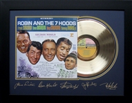 *Rare Robin and the 7 Hoods Album Cover and Gold Record Museum Framed Collage- Plate Signed