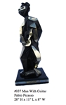 *Rare Limited Edition Numbered Bronze Picasso Man with Guitar 28 H x 11 L x 8 W -Great Investment-
