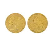 Rare 1909-D $5.00 U.S. Indian Head Gold Coin - Great Investment -