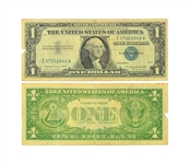 1957 $1.00 U.S. Silver Certificate Series A Bill - Great Investment -