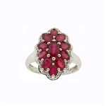 Gorgeous 2.93CT Ruby Sterling Silver Ring - Great Investment -TNR-