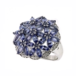 Gorgeous 4.77CT Tanzanite Sterling Silver Ring - Great Investment -TNR-