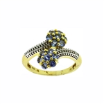 Gorgeous 1.04CT Tanzanite 14KT Yellow Gold/Sterling Silver Ring - Great Investment -TNR-