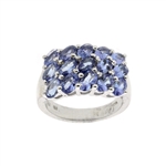 Gorgeous 3.75CT Tanzanite Sterling Silver Ring - Great Investment -TNR-