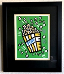 Burton Morris - Popcorn Green Framed Giclee Original Signature 