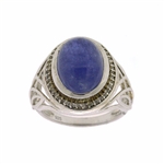 Gorgeous 8.2CT Tanzanite White Topaz Sterling Silver Ring - Great Investment -TNR-