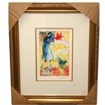 Chagall (After) Lovers & Daisies Museum Framed Giclee-Ltd Edn (Vault_DNG)