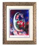 Very Rare Marc Chagall Marriage Plate Signed Limited Edition Framed Art Litho -PNR-