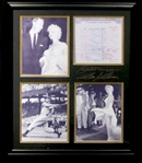 *Rare Marilyn Monroe and Joe DiMaggio Museum Framed Collage - Plate Signed (Vault_BA)