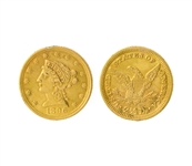 1896 $2.50 U.S. Liberty Head Gold Coin