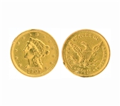 1907 $2.50 U.S. Liberty Head Gold Coin