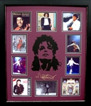 *Rare Michael Jackson Laser Cut Mat Museum Framed Collage  - Plate Signed (Vault_BA)
