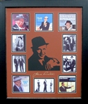 *Rare Frank Sinatra Album Covers and Laser Cut Mat Museum Framed Collage - Plate Signed (Vault_BA)