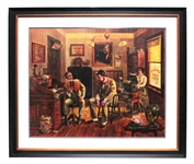 Very Rare Lee Dublin "The Attorney" Original Signature Framed Art Litho -PNR-