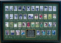 *Rare Golf Masters Champions Museum Framed Collage - Plate Signed (Vault_BA)