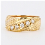 14K Yellow Gold 2.20CT Diamond Ring -PNR-