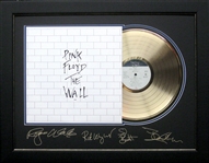 Pink Floyd The Wall Album Cover and Gold Record Museum Framed Collage - Plate Signed (Vault_BA)
