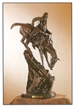 Mountain Man Bronze by Frederic Remington Rendition 11.5" x 5.5"  (SKU-AS) (Vault_AS)